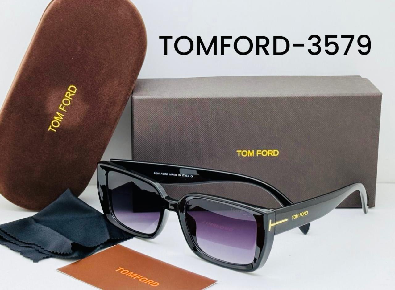 Tom Ford Oversized Sunglasses TOMFORD-3579 – Black & Nude Gradient Frame
