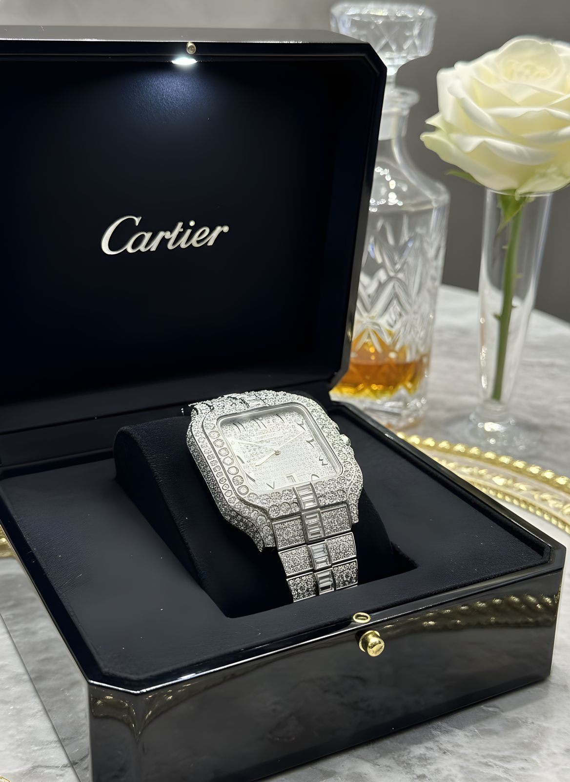 CARTIER DIMOND WATCHES FOR MEN