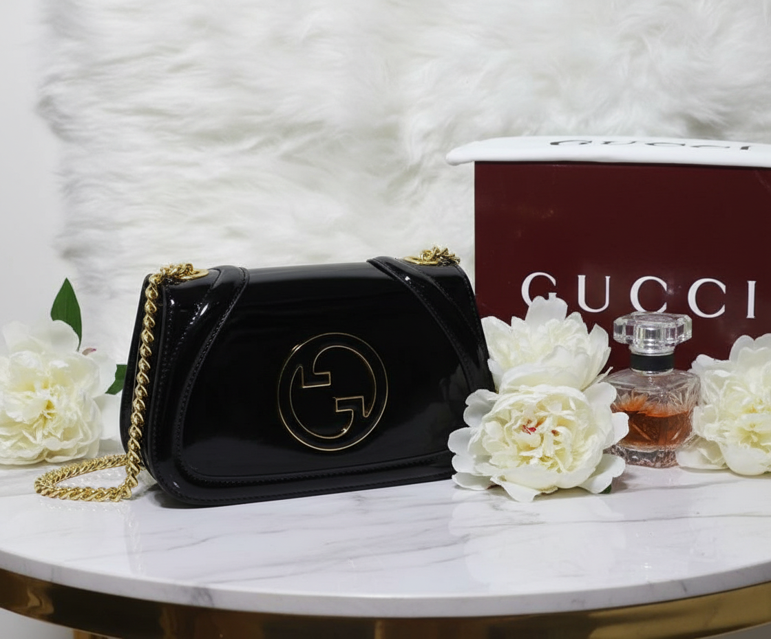 Gucci Blondie leather sholder bag -Black