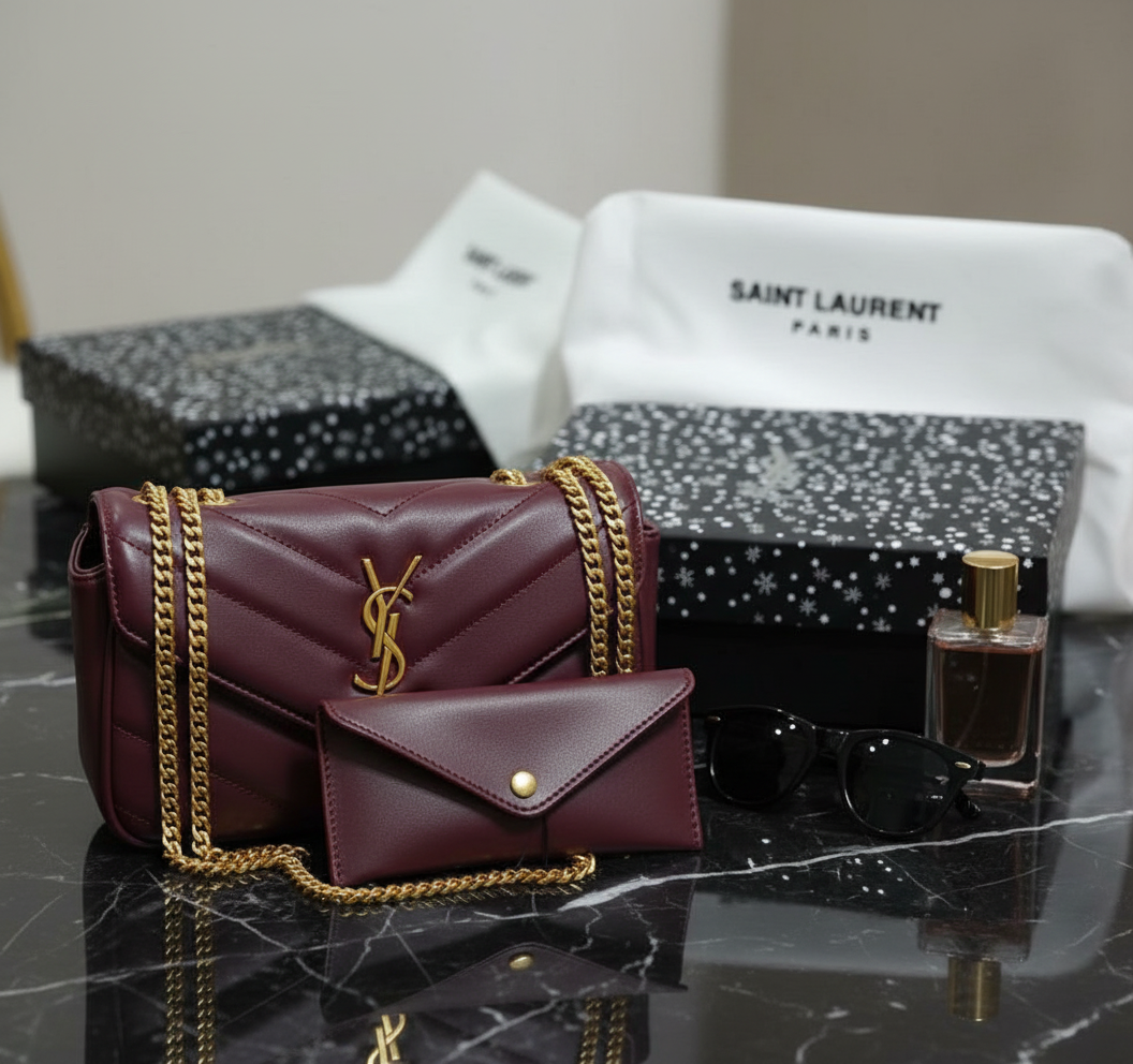 SAINT LAURENT loulou quilted leather sholder bag