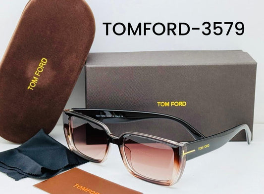 Tom Ford Oversized Sunglasses TOMFORD-3579 – Black & Nude Gradient Frame