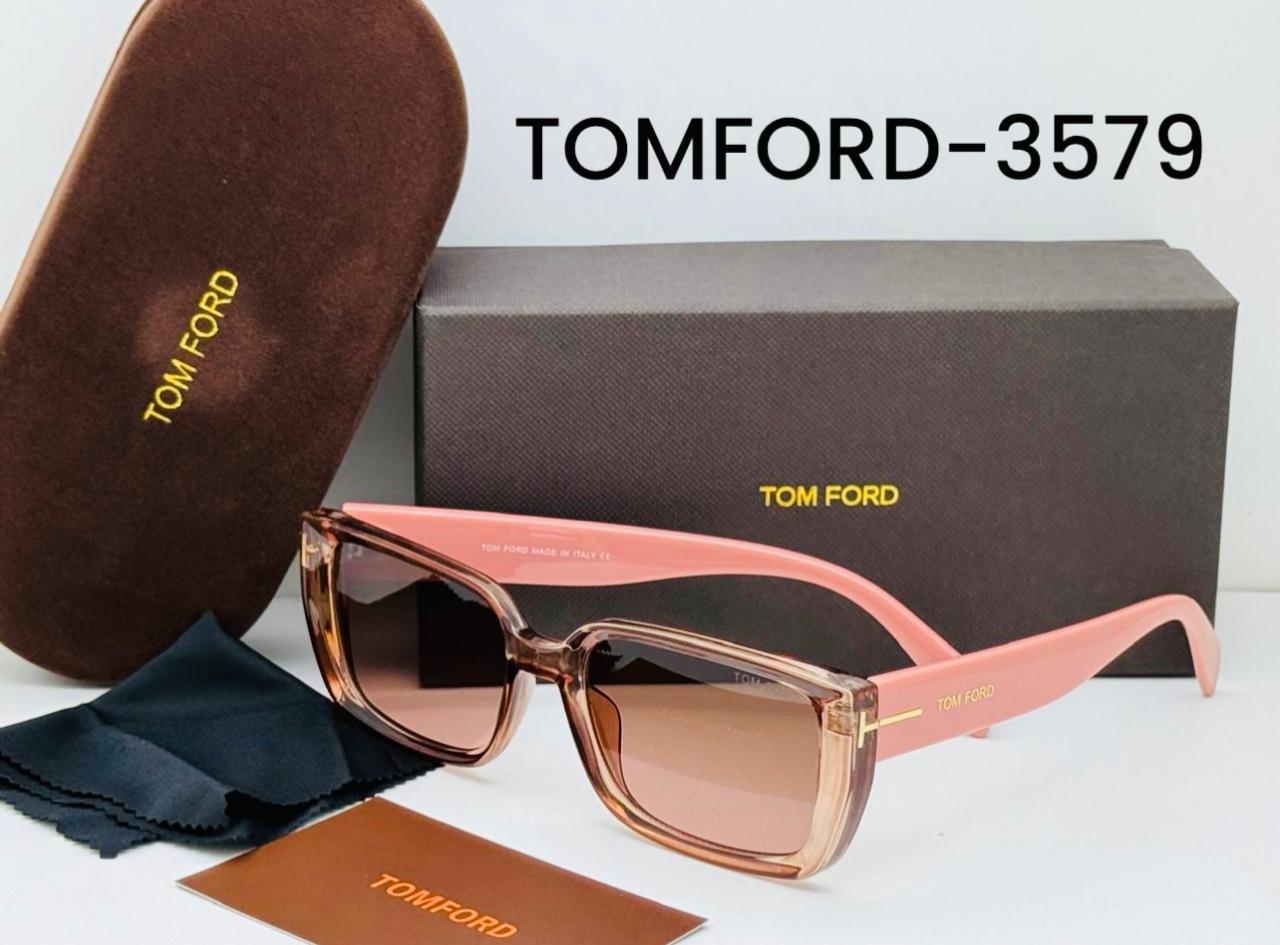 Tom Ford Oversized Sunglasses TOMFORD-3579 – Black & Nude Gradient Frame