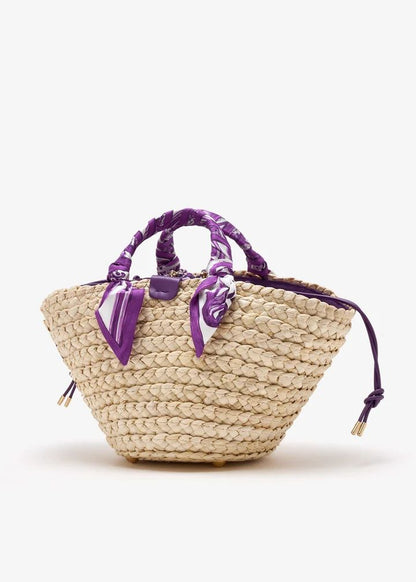 Dolce & Gabbana DG Raffia and Leather Tote Bag
