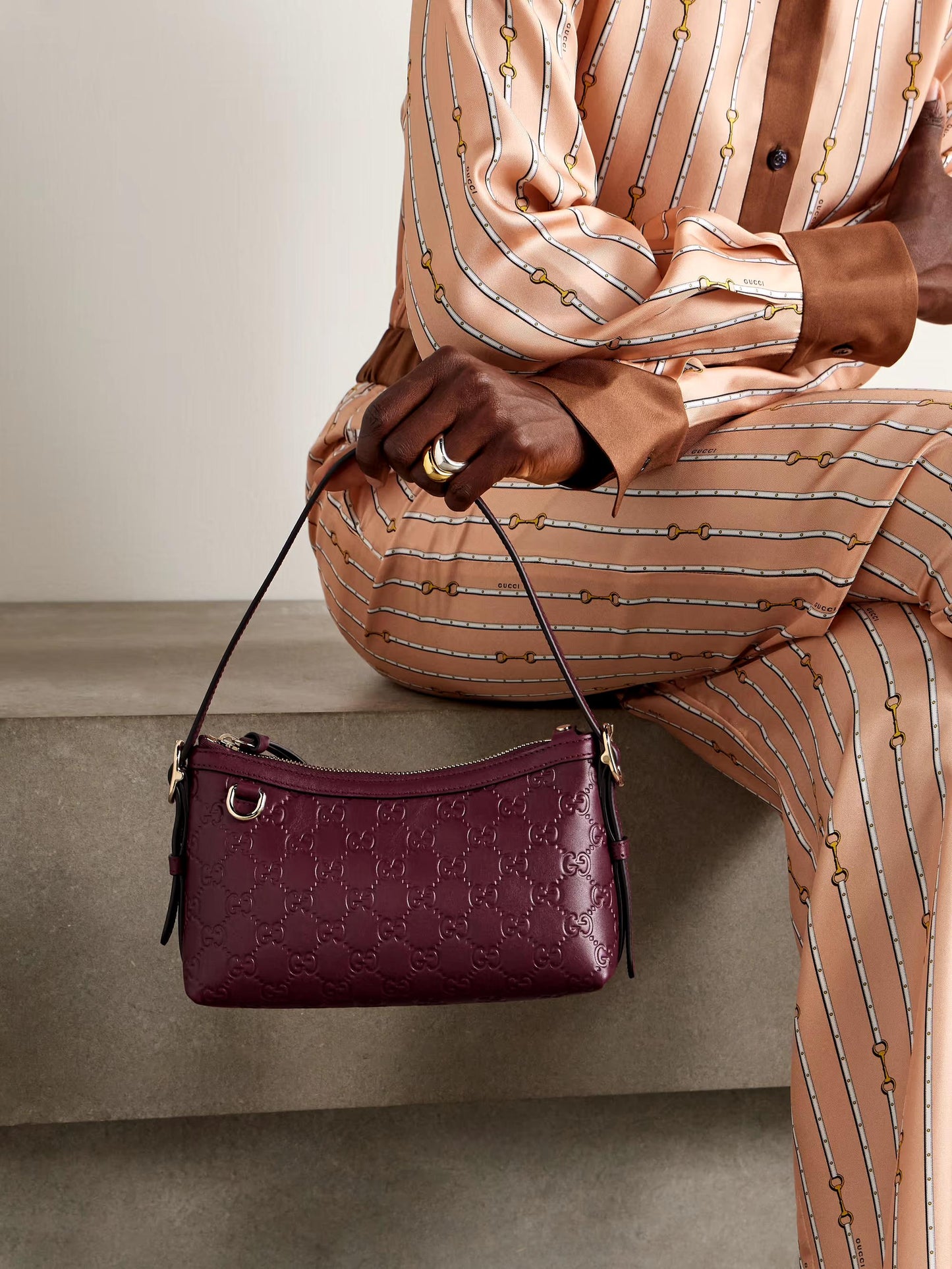 Gucci GG Embossed Mini Shoulder Bag